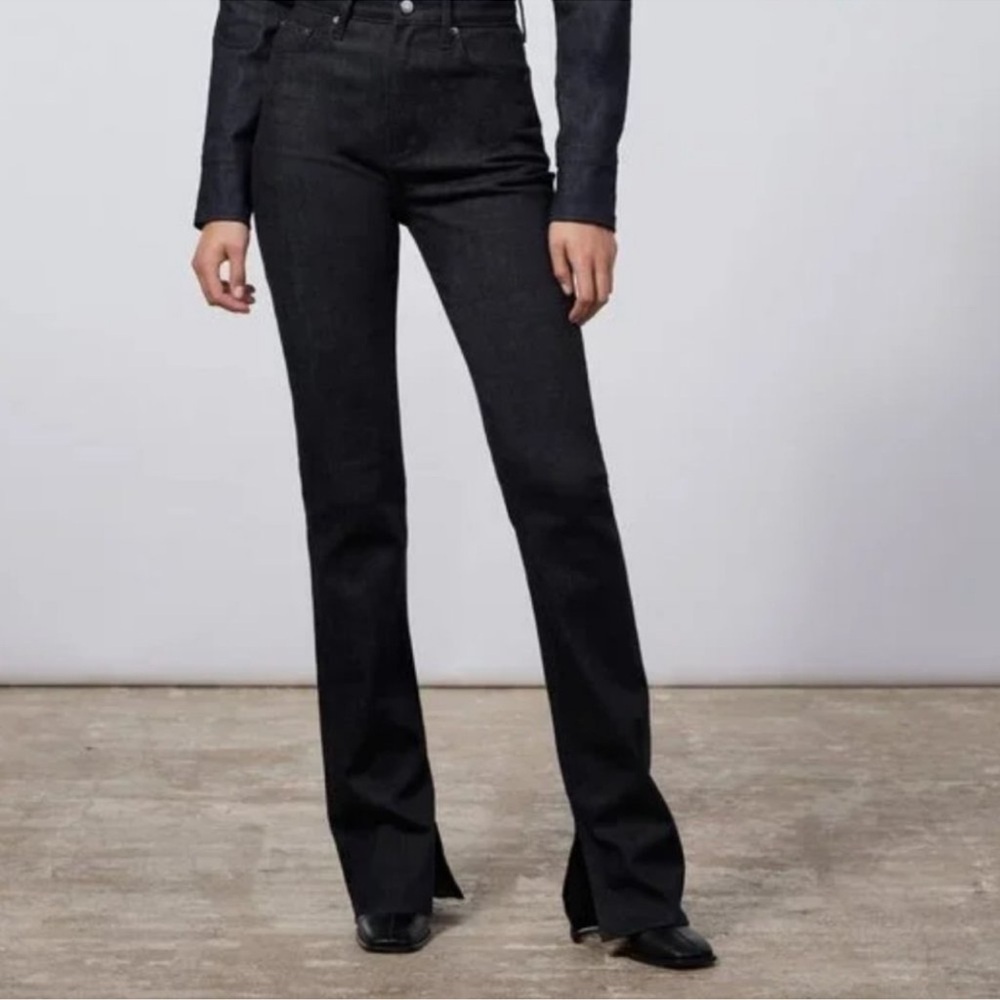 Zara Women's dark Blue Flare Jeans